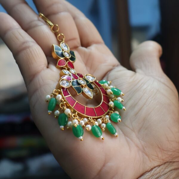 Exquisite Traditional Maang Tikka - Image 4