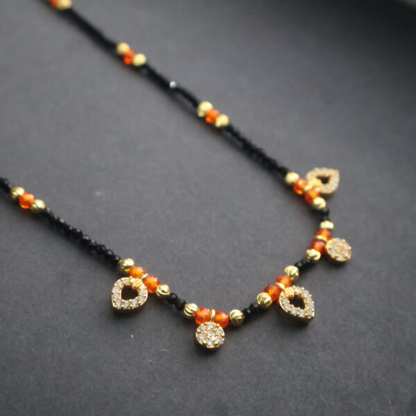 Timeless Elegance: Mangalsutra with Heart Charms - Image 4