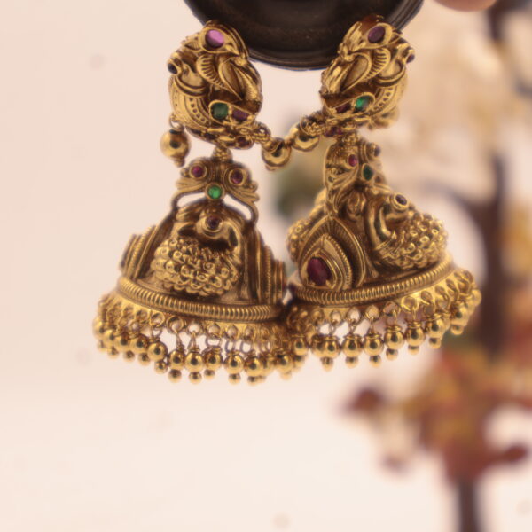 SILVER REPLICA ANTIQUE EAR RINGS - Image 4