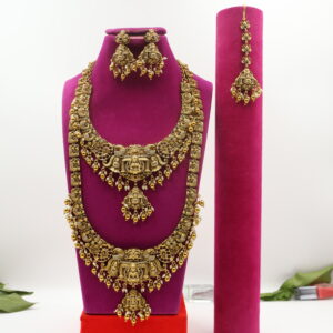 Antique Lakshmi Nakshi Temple Jewellery Set