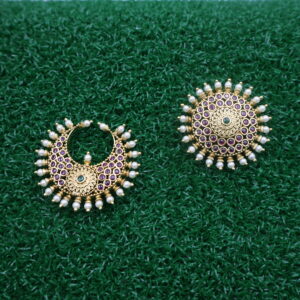 Antique Gold Temple Design Brooch Set